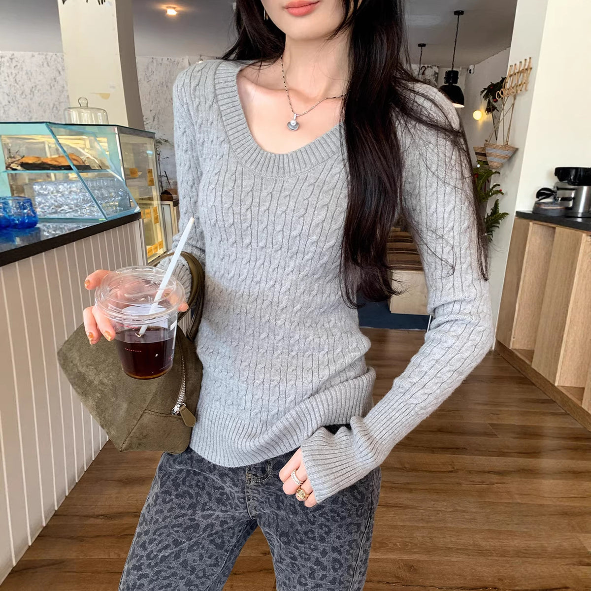 Vintage Cable-Knit Sweater