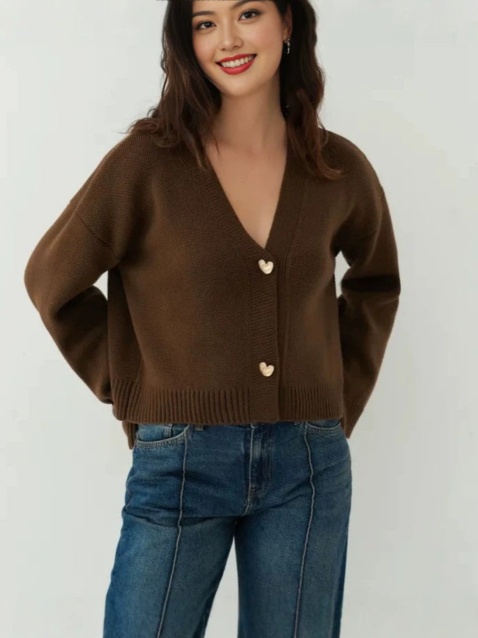 Womens Acrylic Blend Cardigan