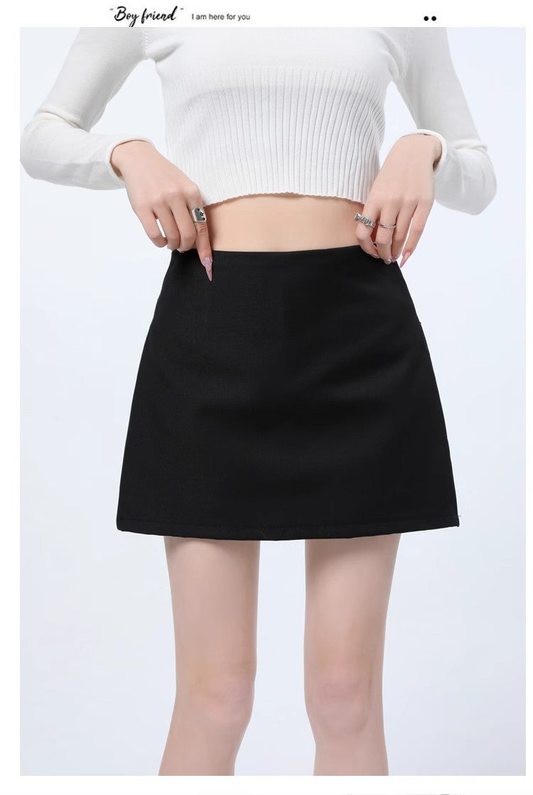 Asymmetric Wrap Mini Skirt, view 30