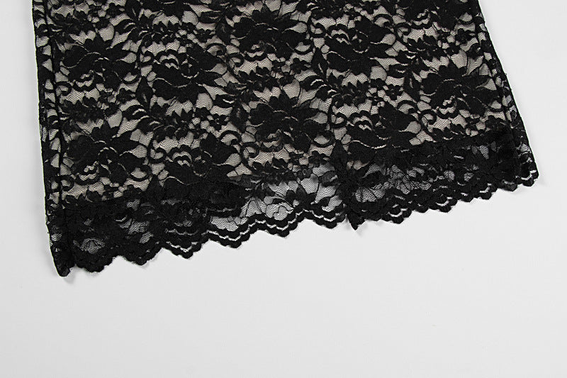 Lace Halter Maxi Dress, view 19