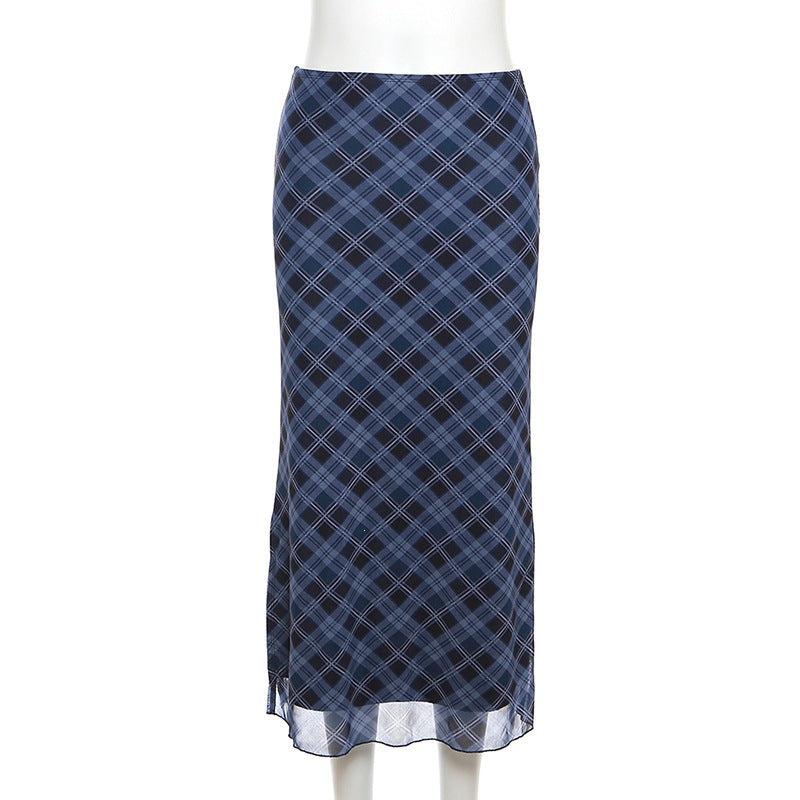 Plaid Midi Pencil Skirt, view 5