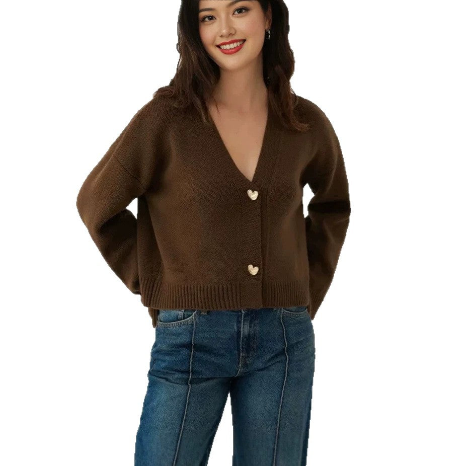 Womens Acrylic Blend Cardigan