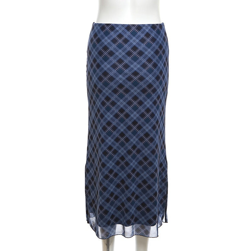 Plaid Midi Pencil Skirt, view 19