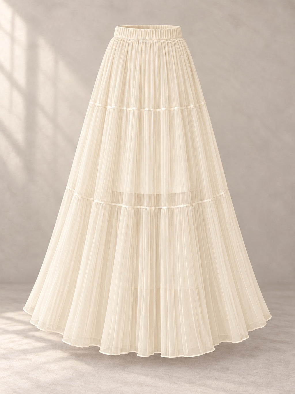 Sequin Knit Midi Skirt in Apricot, product only