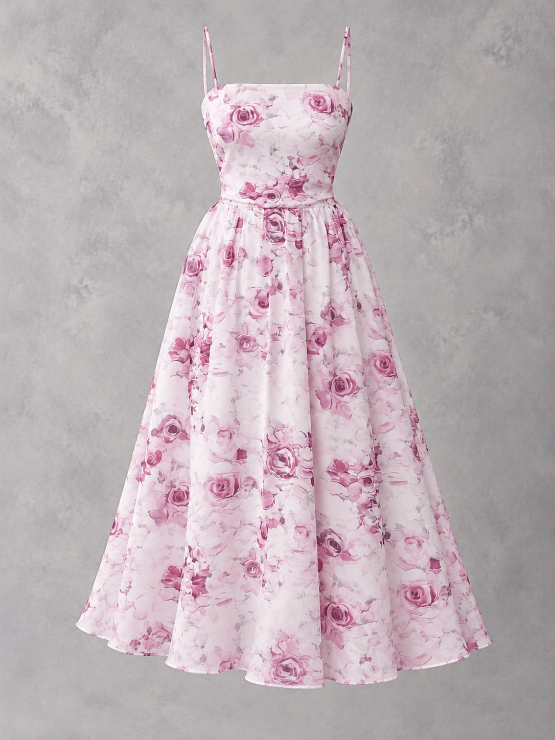 Chiffon Off-Shoulder Evening Dress in Light Purple, product only
